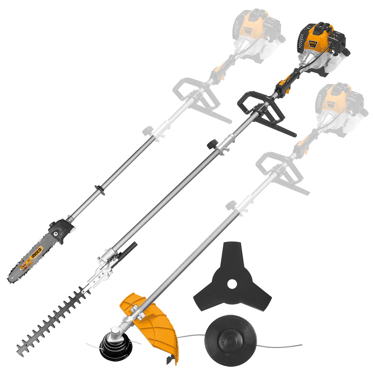 INGCO 52CC Brush Cutter & Grass Trimmer GMT55231 Multi-tools – 1.4Kw (2.2HP)