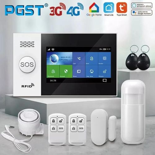 Tuya PG505 Alarm System with 4.3” IPS Touch Screen, WiFi + GSM Home Security Kit