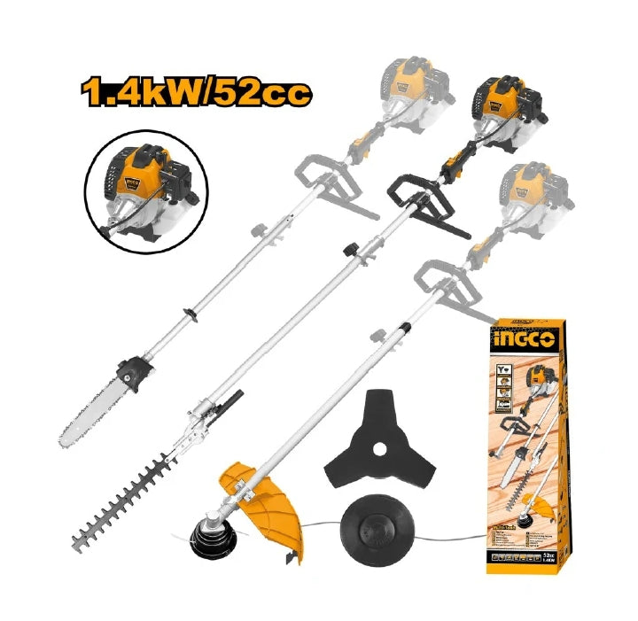 INGCO 52CC Brush Cutter & Grass Trimmer GMT55231 Multi-tools – 1.4Kw (2.2HP)