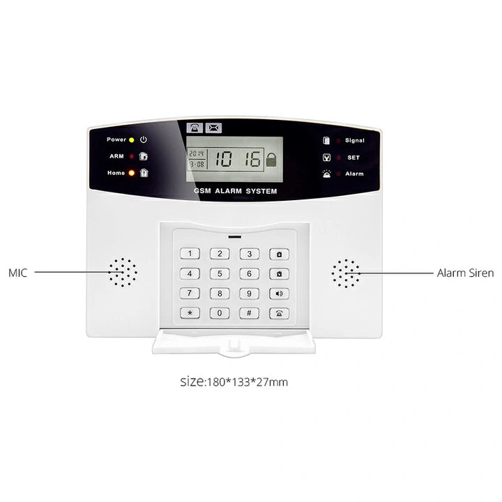Home Burglar WiFi GSM Alarm System with Wireless Door Sensor & LCD Display