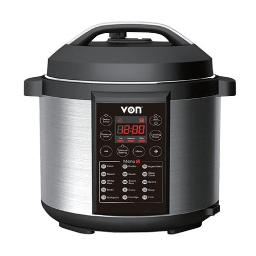 Von VSCP60MMX Electric Pressure Cooker – 1000W, 6L