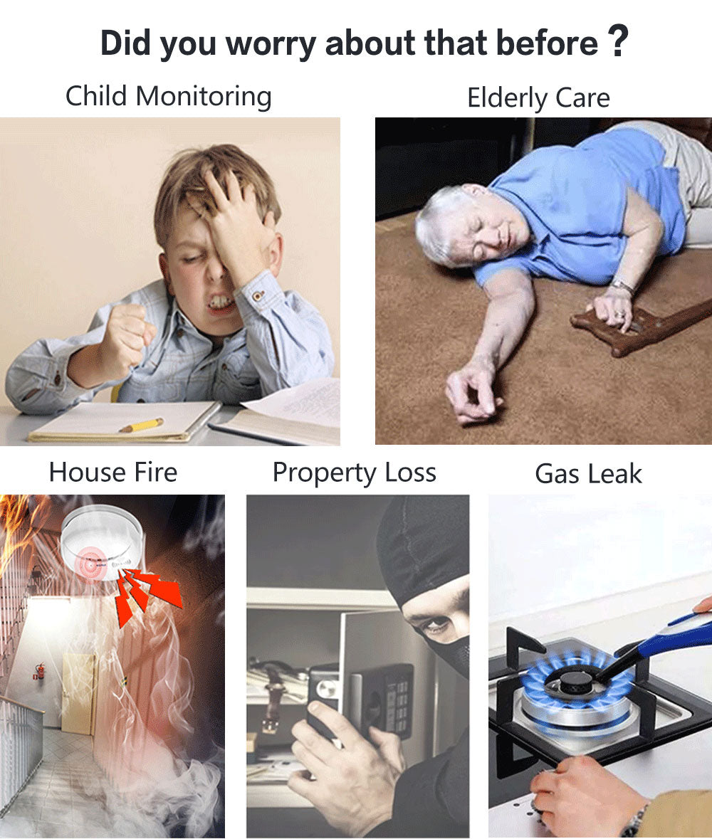 Tuya PG505 Alarm System with 4.3” IPS Touch Screen, WiFi + GSM Home Security Kit