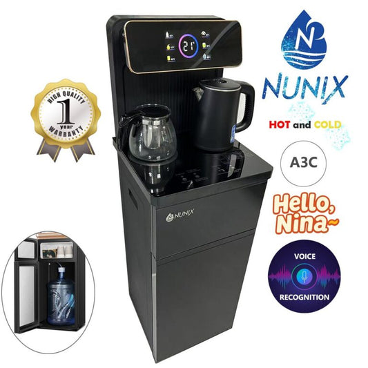 Nunix A3C Hot and Cold Bottom Load Water Dispenser with Voice Recognition