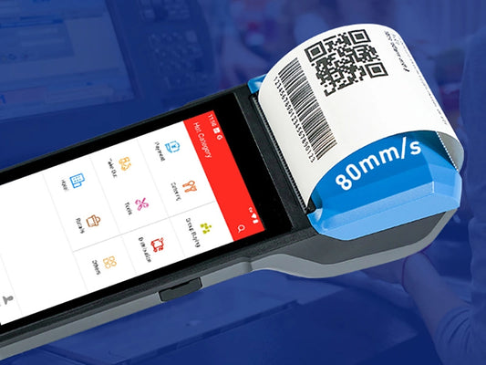 H10S Android Handheld POS Terminal with Printer – Android 13, WiFi + 4G, 58mm Receipt & Label Printing