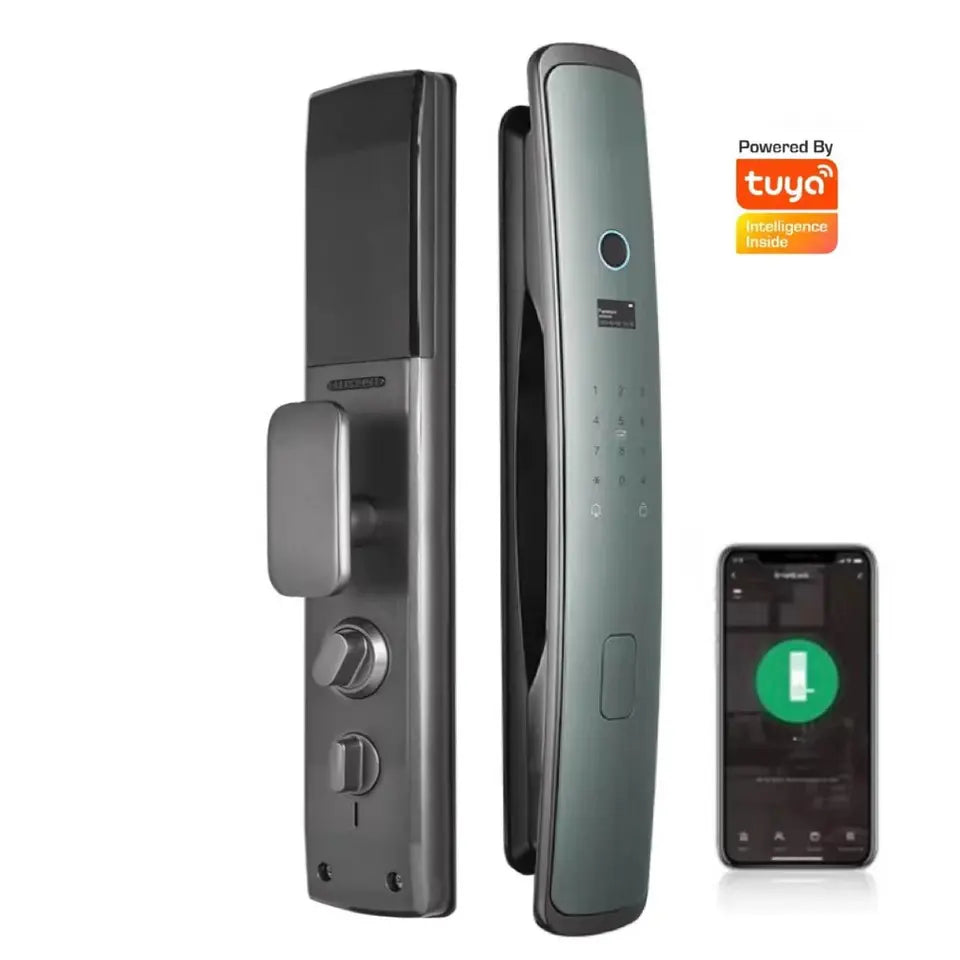 Smart Tuya WiFi-Zigbee Biometric Premium Automatic Lock – Multi-Access Digital Door Lock
