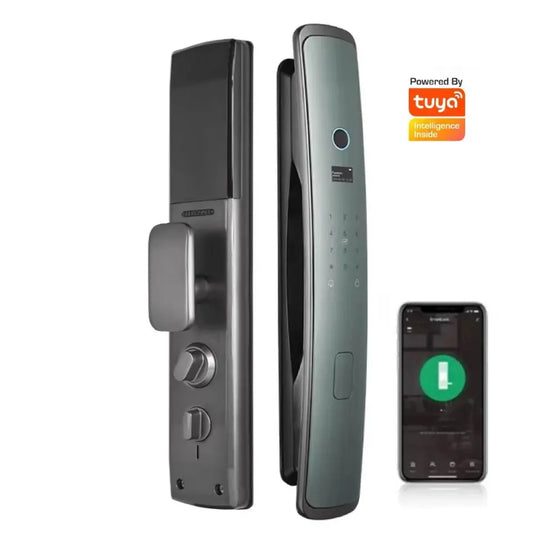 Smart Tuya WiFi-Zigbee Biometric Premium Automatic Lock – Multi-Access Digital Door Lock