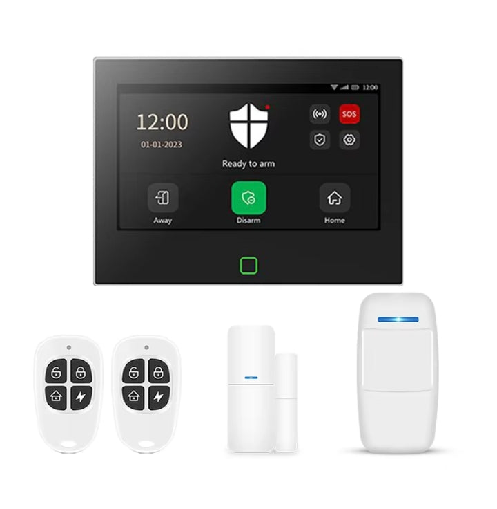 Tuya WiFi+4G Wireless 7-Inch Burglar Alarm Security System – Smart Home Intrusion Protection