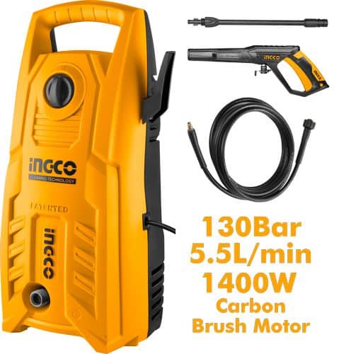 INGCO High Pressure Washer 1400W (130Bar / 1900PSI)