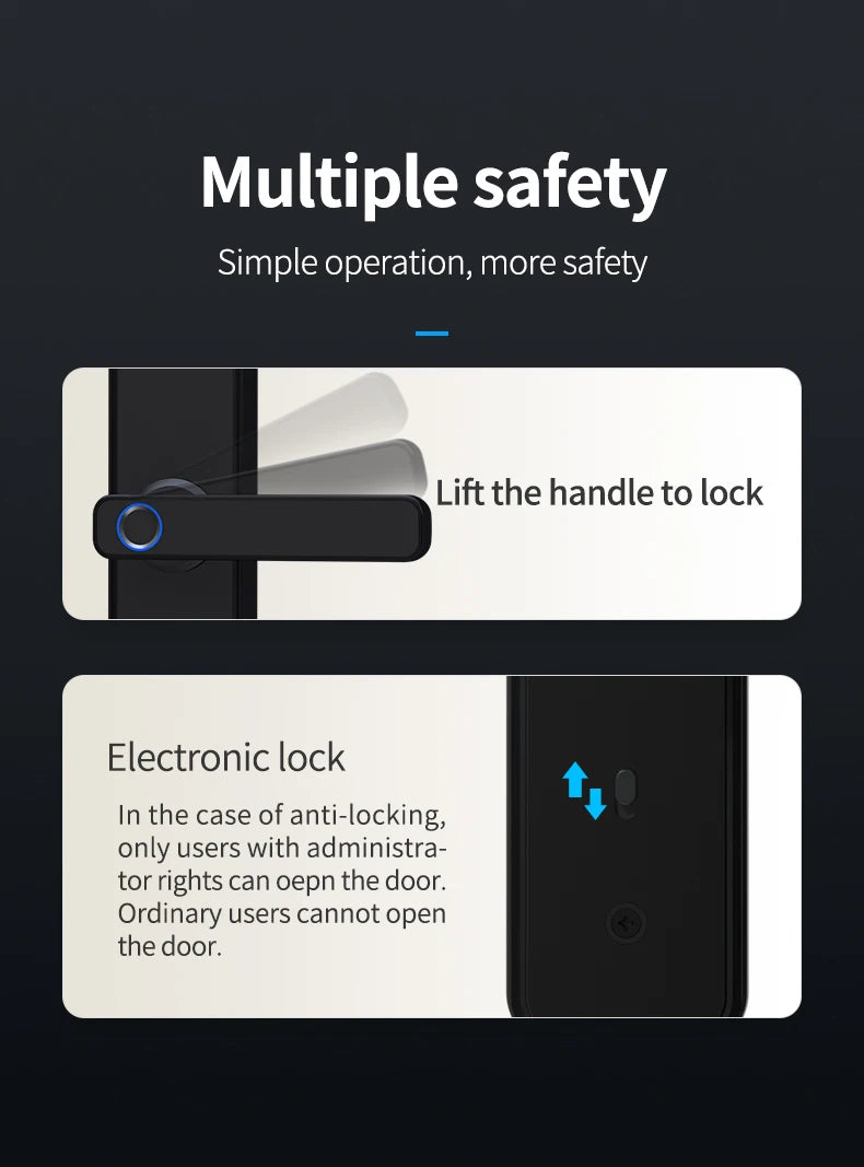 TTLock WiFi & Bluetooth Smart Fingerprint Digital Door Lock