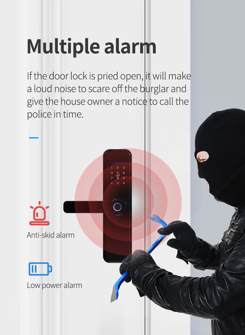 TTLock WiFi & Bluetooth Smart Fingerprint Digital Door Lock