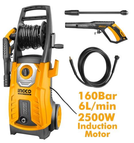 INGCO High Pressure Washer HPWR2500W – 160Bar (2300PSI)